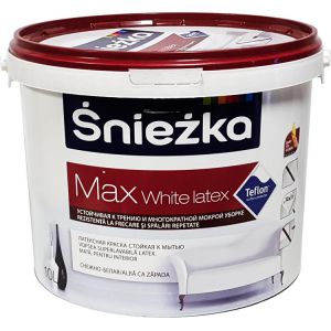 Sniezka Max White latex Снежка Макс, 10л
