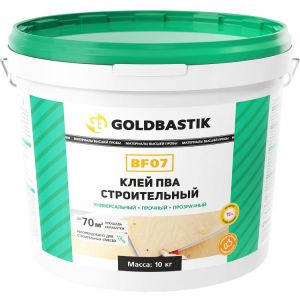 Клей ПВА строительный GOLDBASTIK BF 07, 10кг