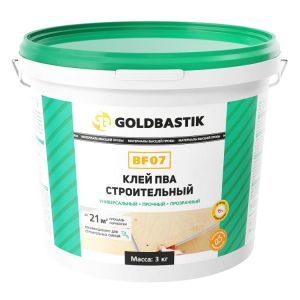 Клей ПВА строительный GOLDBASTIK BF 07, 3кг