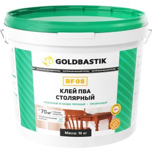 Клей ПВА столярный GOLDBASTIK BF 08, 10кг