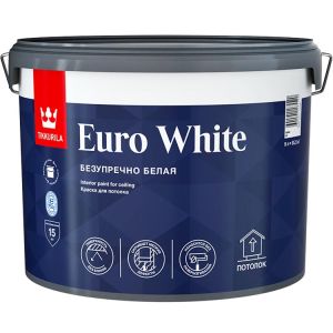 Краска Tikkurila Euro White, 9л