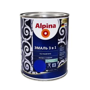 Эмаль по ржавчине Alpina, 0.75л