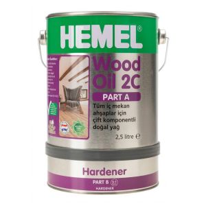 Масло для дерева HEMEL Wood Oil  2C двухкомпонентное, 0.3л