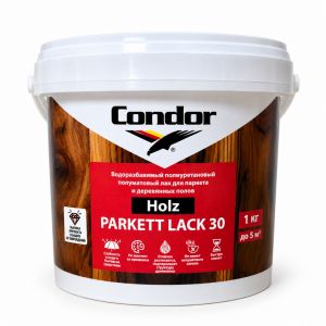 Лак для паркета Condor Holz Parkett Lack 30 полуматовый, 1кг