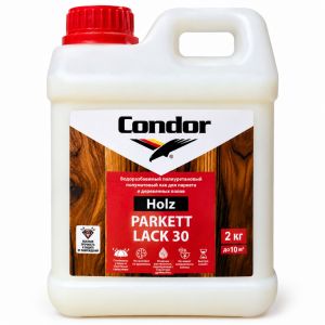 Лак для паркета Condor Holz Parkett Lack 30 полуматовый, 2кг