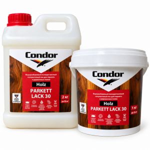 Лак для паркета Condor Holz Parkett Lack 30 полуматовый, 5кг