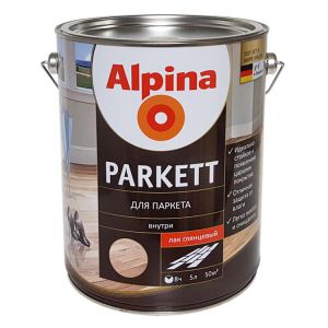 лак Alpina Parkett Для паркета, 5л