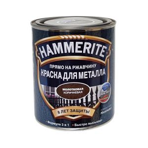 Краска Hammerite по ржавчине 3в1 молотковая, 0.7л