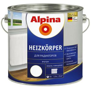 Эмаль Alpina Для радиаторов, 2.5л